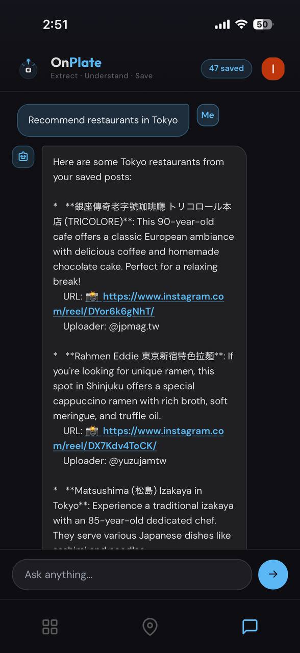 AI Chat screen